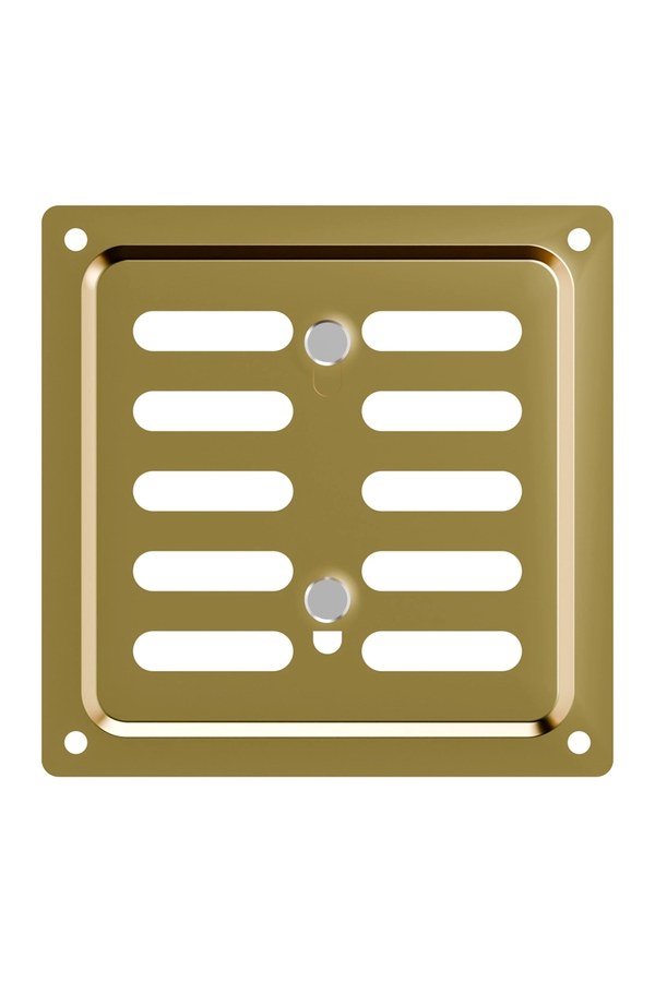 Решетка вентиляционная MER регулируемая 100x100 окрашенная сталь золотой ERA