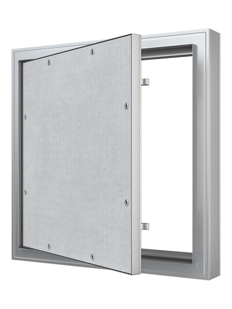 Люк ревизионный D Ceramo Comfort 200х300 скрытый монтаж усиленная петля алюминий EVECS