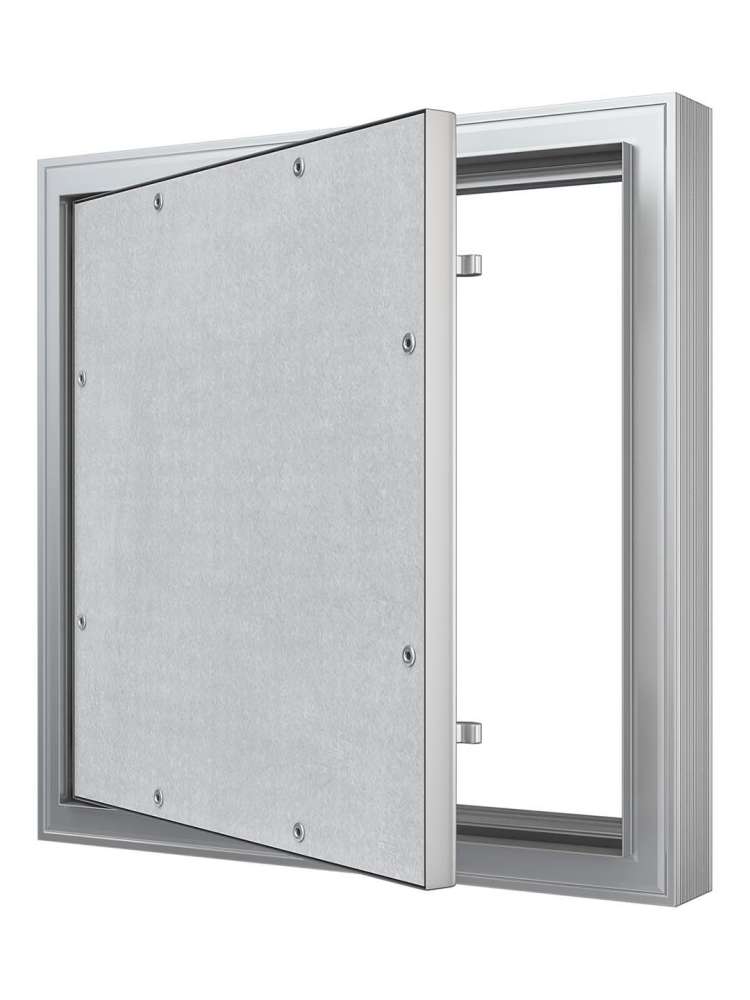 Люк ревизионный D Ceramo Comfort 400х500 скрытый монтаж усиленная петля алюминий EVECS