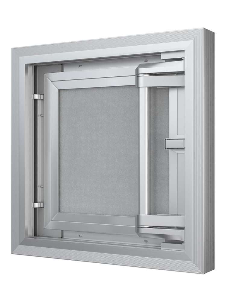 Люк ревизионный D Ceramo Comfort 400х500 скрытый монтаж усиленная петля алюминий EVECS