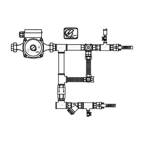 Узел регулирования для тепловой завесы AIRS 120-25-40-3-S-TZ-8