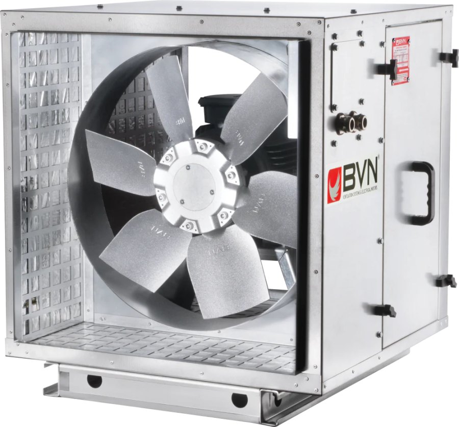 Шумоизолированный канальный осевой вентилятор дымоудаления ARMO-C 800/6